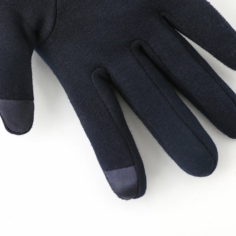 Winter Female Cashmere Suede Leather Hairball Mitten Women Thick Plus Plush Windproof Warm Wrist Touch Screen Driving Gloves B75