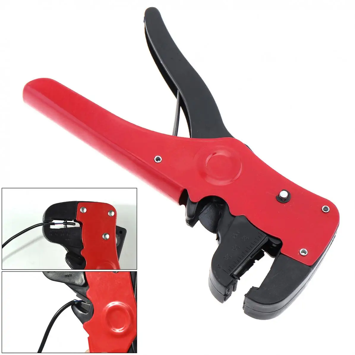 Plastic + Steel Portable Multifunctional Duckbill Type Stripper for Trimming and Stripping Wire with Reset Spring