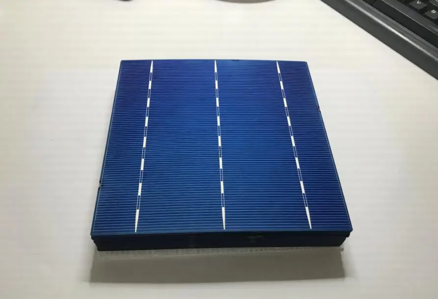100pcs Poly-Crystalline Silicon Solar Cells 156mm x 156mm 18% Efficiency A Grade For Make Solar Panel