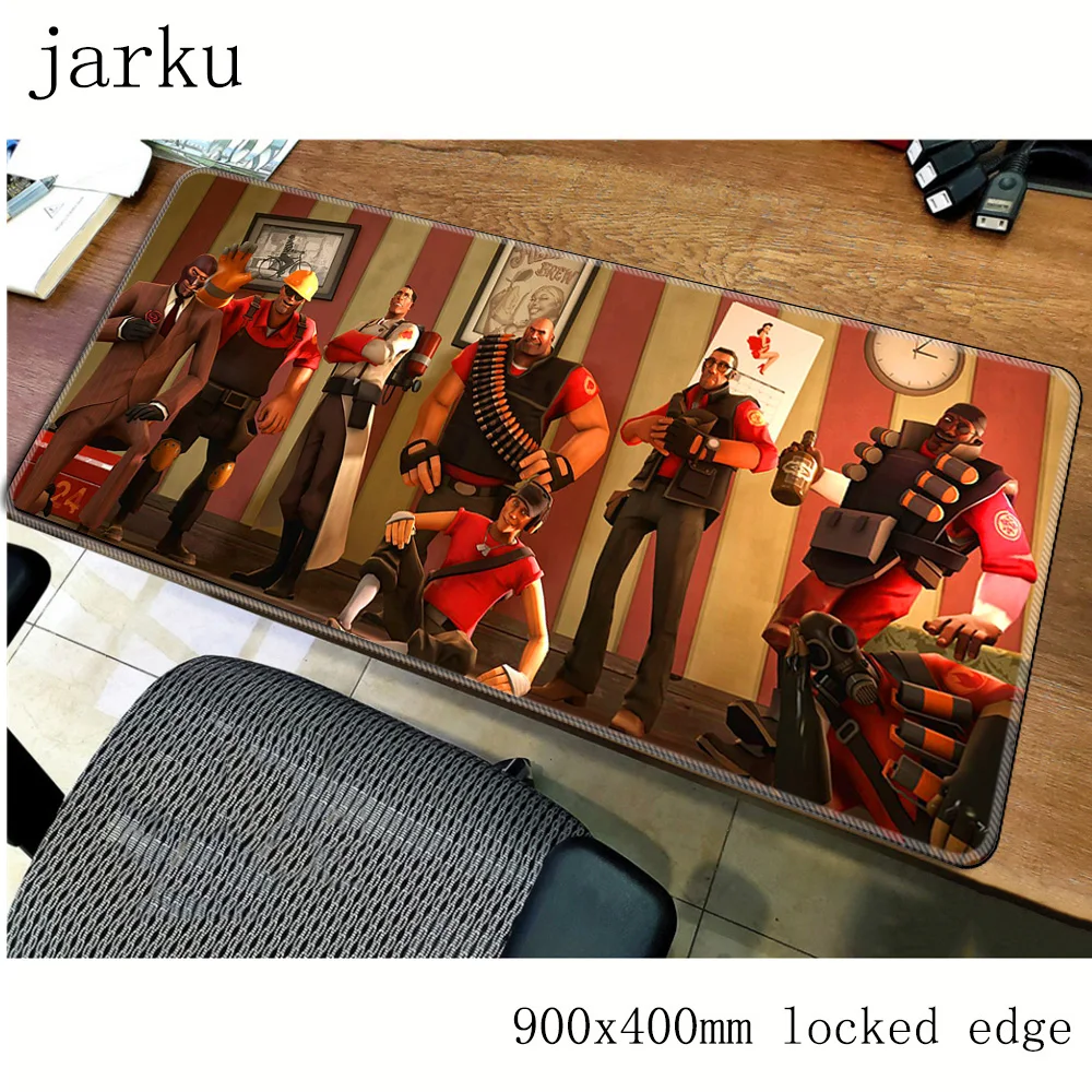 Геймерский коврик для мыши team fortress, 2 шт., 90 х40 см, эргономичный коврик для мыши, офисный стол