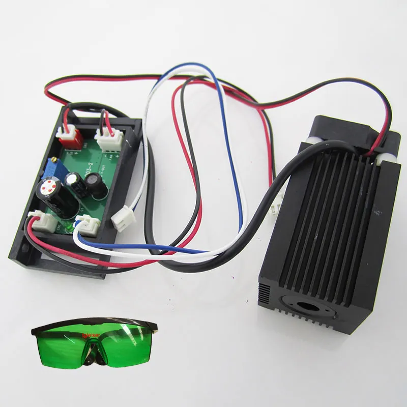 400mW 638nm Red laser module 12V TTL Diode laser driver board for DIY RGB stage lighting free glasses