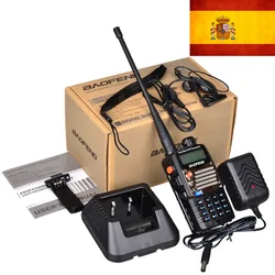 Baofeng-WalkieTalkie UV 5RA + Plus, disponible en España Radio bidireccional, color negro, 136-174 y 400-520MHz, envío por carta, solo 3 días de recepción