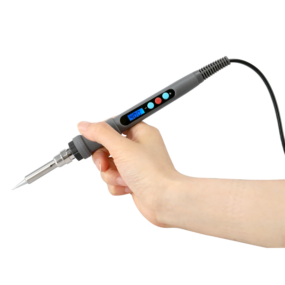 60 واط/220 فولت LCD سبيكة لحام الرقمية لحام قابل للتعديل التدفئة الداخلية الرقمية ترموستاتي خال من الرصاص التحكم