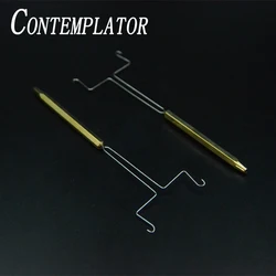 CONTEMPLATOR 1pc split wire Y-shaped dubbing twister fly fishing tool half hitch brass handle fly tying tackle dubbing partner