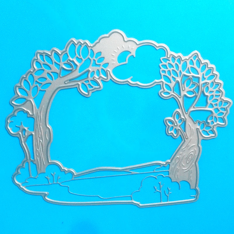 

YLCD1205 Tree Frame Metal Cutting Dies For Scrapbooking Stencils DIY Album Cards Decoration Embossing Folder Die Cuts Tools Mold