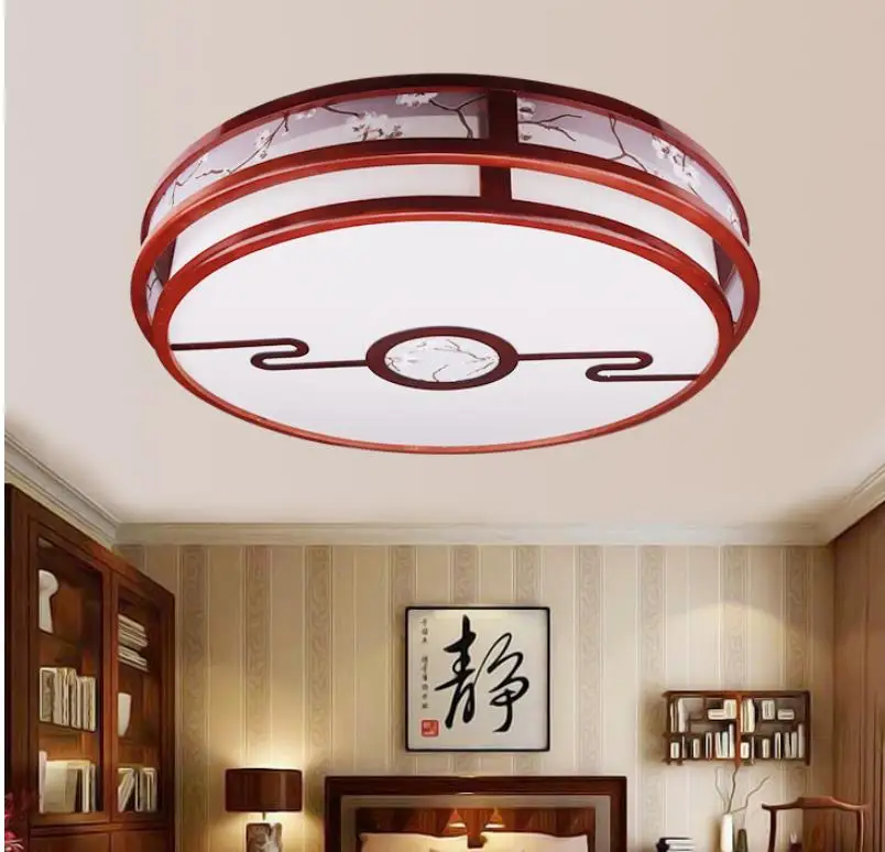 

Antique ceiling lamp new Chinese ceiling lamp LED living room solid wood classical lamp