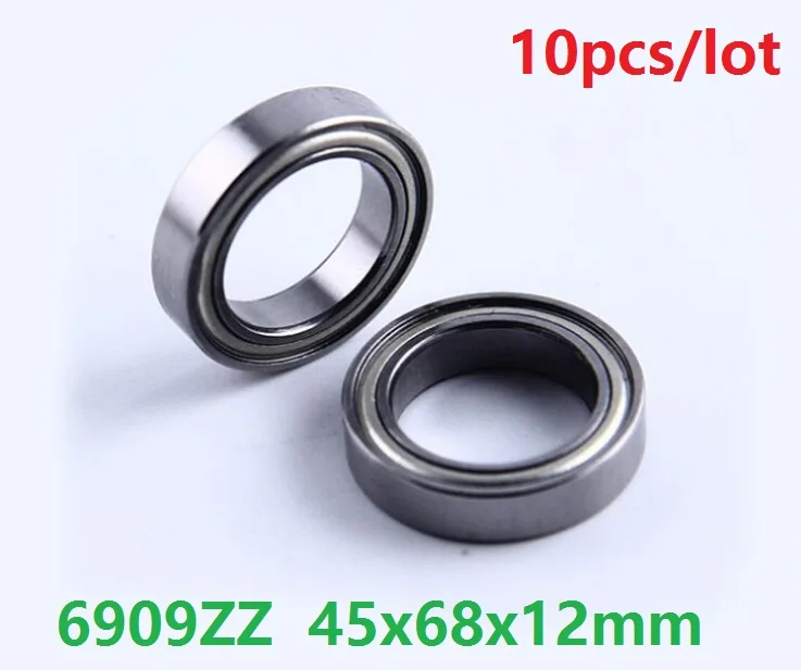 

10pcs/lot 6909 ZZ 6909ZZ ball bearing 45x68x12 Deep Groove Ball Bearing 40*68*12 mm