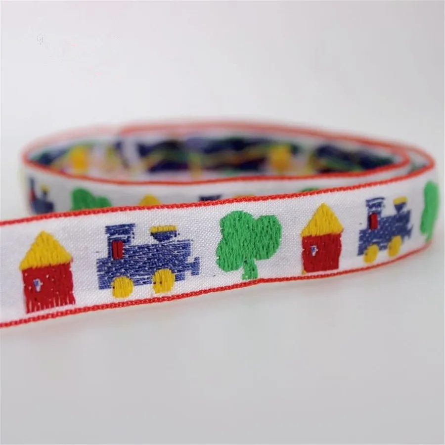 

22yards Embroidery Jacquard Cartoon Ribbon Webbing DIY Sewing Supplies Children's Clothing Hair Dress Accessories