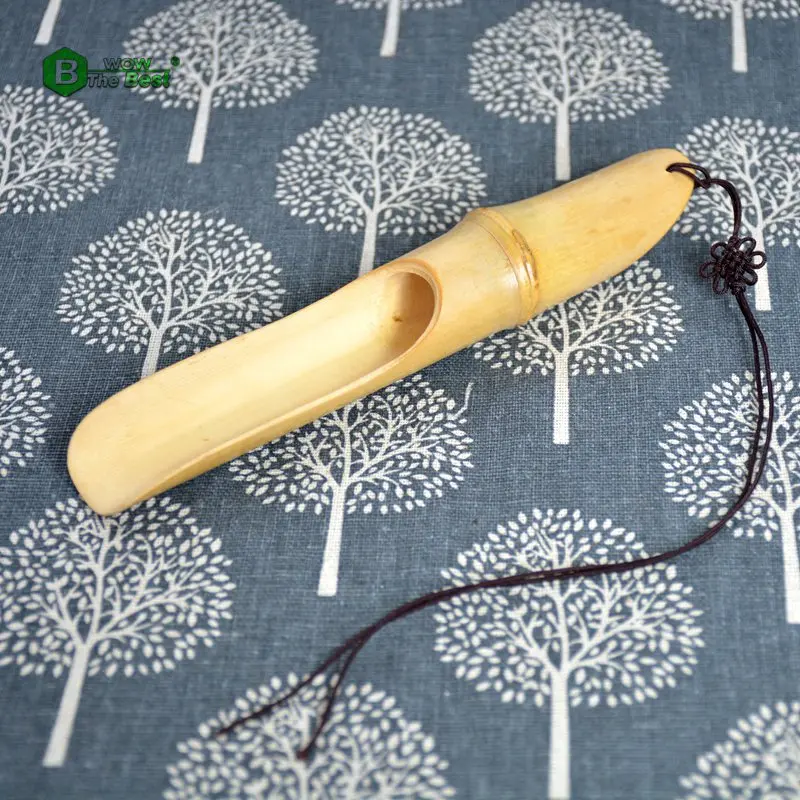 Creative Natural Chinese Ecological Bamboo Tea Spoon Beautiful Traditional Tea Set Scoops