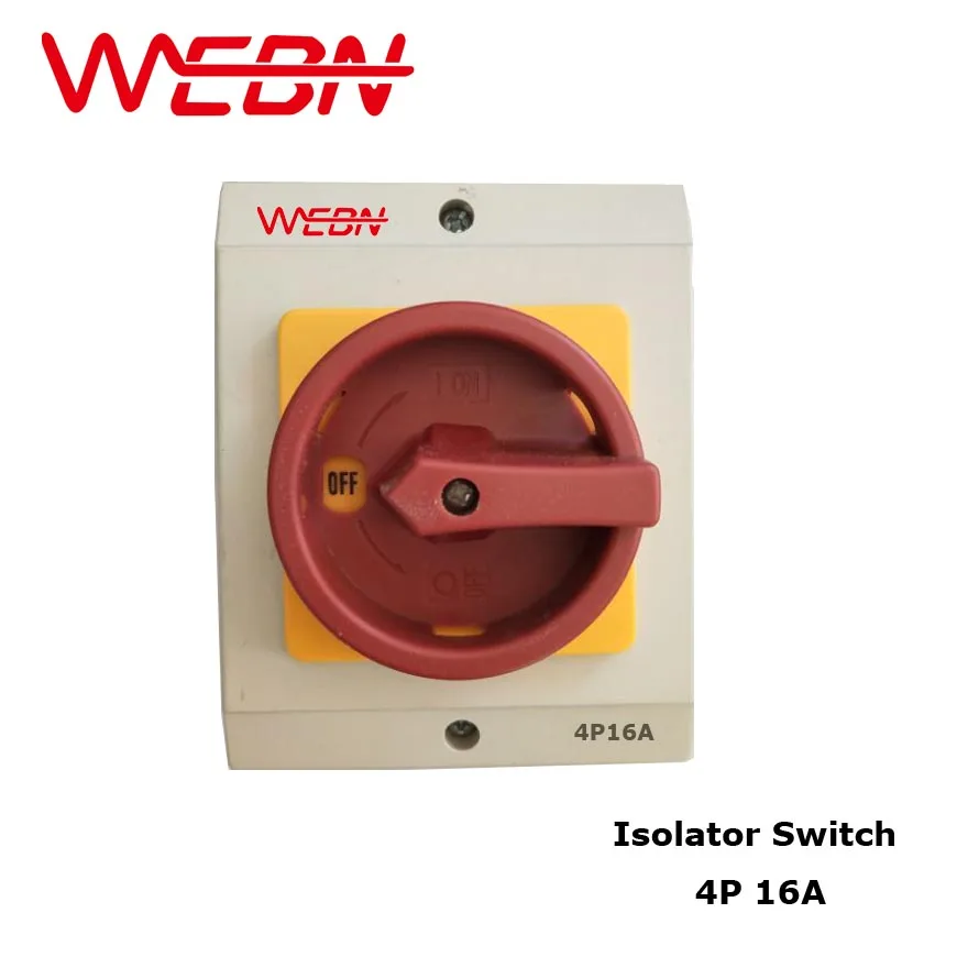 

OKP Series Weatherproof Rotary Isolator Switch OKP-16A/4P With Protective Box ON-OFF Power Cutoff Function