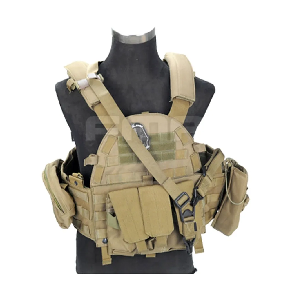 FMA Shoulder Mount Sling Fixed Anchor Hook Clip Molle Chest Rig