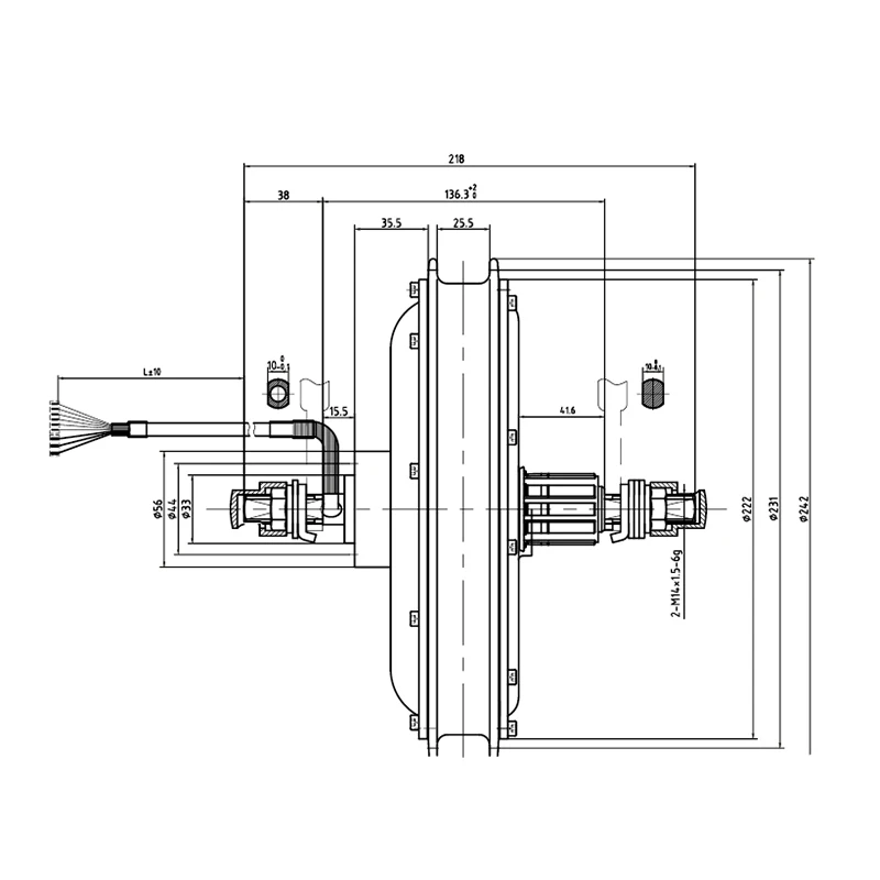 Electric Bicycle Conversion 48V/36V 1000W Brushless Direct Drive Hub Motor EBike Motor Rear Wheel MXUS XF40C Scooter Engine