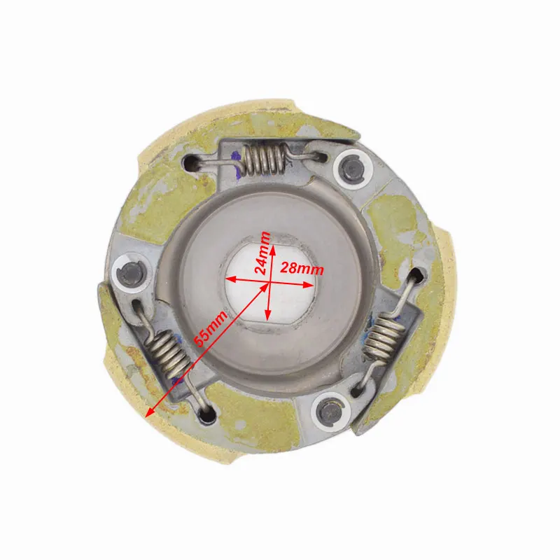 Motorcycle Belt Pulley Driven Wheel Clutch Assembly Cover Component for Honda WH100 GCC100 SCR100 SPACY100 Spare Parts