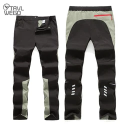 TRVLWEGO Cycling Pants Outdoor Men Fluorescence Breathable Trekking Quick Dry Pants Windproof Waterproof Trousers For Camping