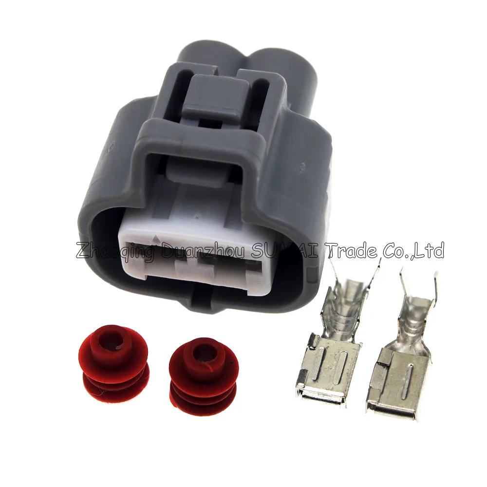 2 Pin female 4.8mm Auto water jet motor plug,washer pump electrical connector for Toyota crown, Lexus Highlander