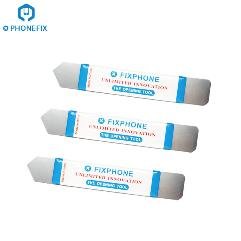 Juego de cuchillas de apertura de pantalla de teléfono móvil, herramienta de palanca fina de acero inoxidable, herramienta de desmontaje para reparación de iPhone e iPad