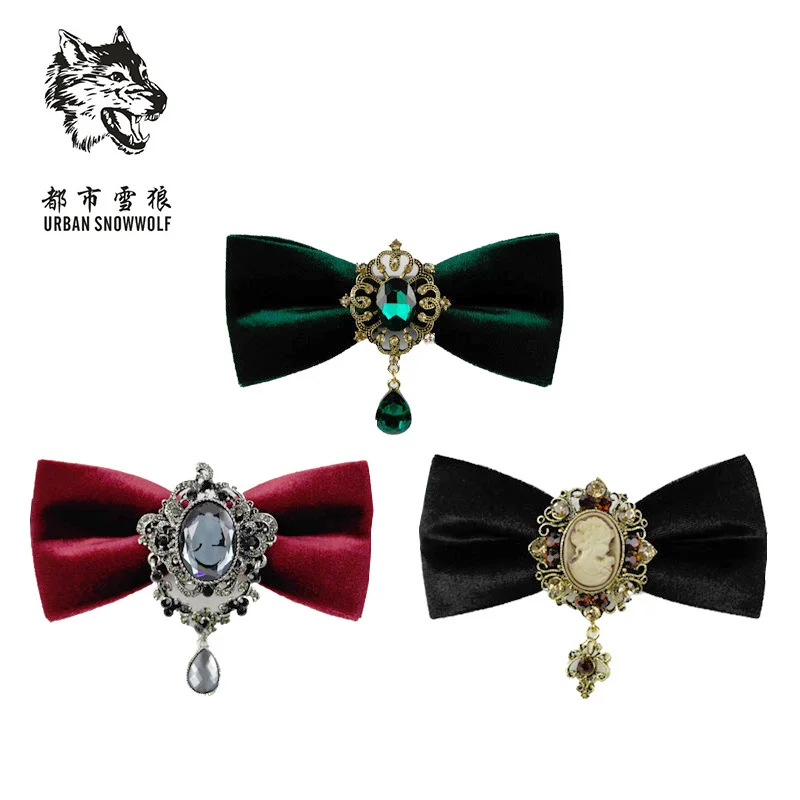 Free Shipping New Male men's fashion 2017 men dress wedding groom bow tie Korean business butterfly knot collar necktie velvet