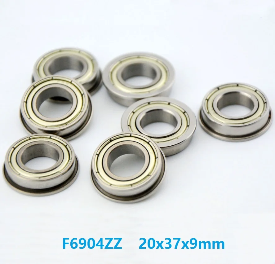 

20pcs/lot F6904ZZ F6904 ZZ Z F6904Z Flange bearing 20x37x9 mm shielded flanged deep groove ball bearings 20*37*9 mm