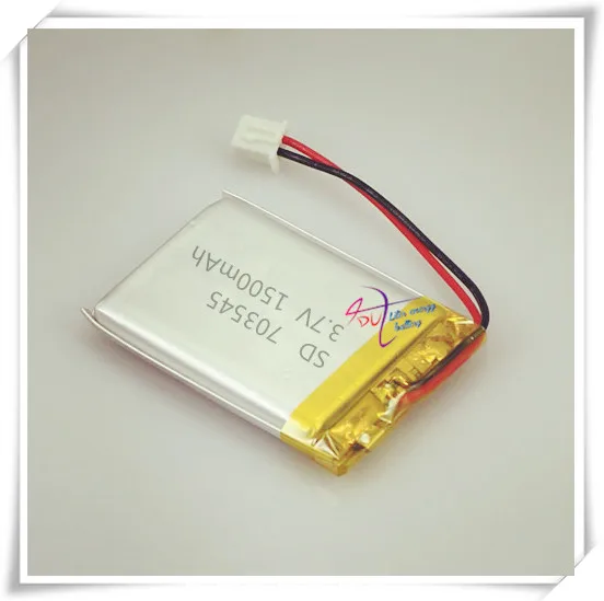 XHR-2P 2.54 1500mAh 703545 3.7V lithium polymer battery