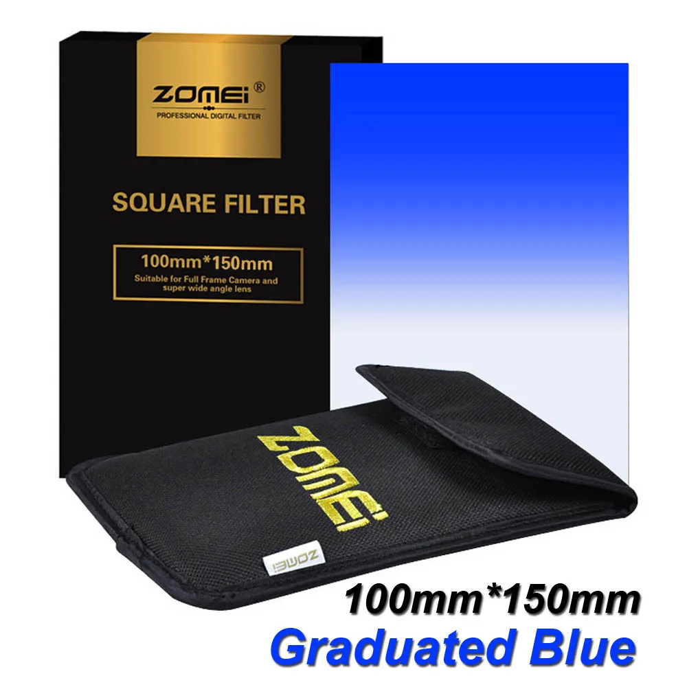 New Zomei Square Filter 100mm x 150mm Professional Graduated Blue 100mm*150mm 100x150mm for Cokin Z-PRO Series Lee Holder