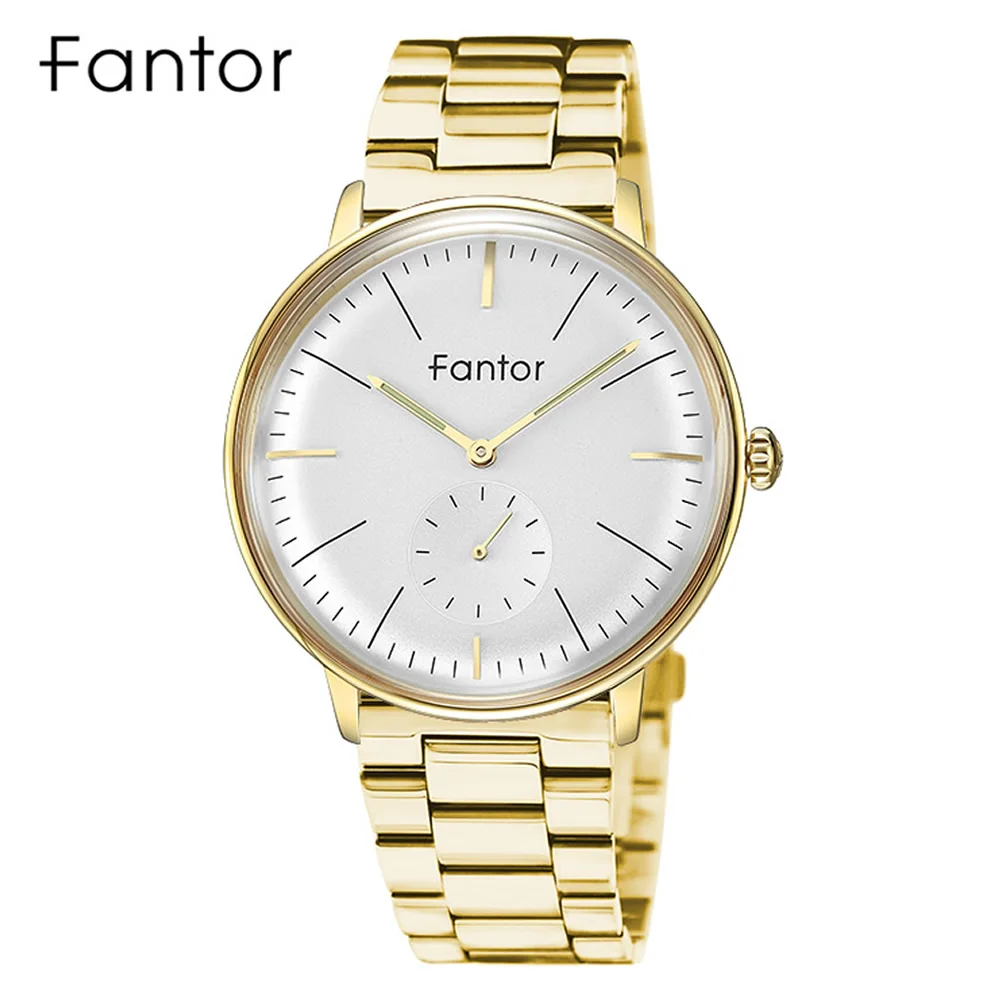 Fantor 2020 Luxury Brand Men\'s Stainless Steel Watch Men Waterproof Male Clock Classic Wrist Man Quartz Watch for Men