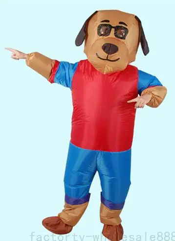 New Adult Cute Dog Carry Me Party Mascot Costume Christmas Fancy Dress Halloween Mascot Costume Free Ship