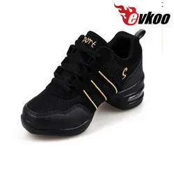 Women Dancing Shoes Jazz Dance Sneakers Hip Hop red white Breathable soft sole comfortable flexible Dance Sport Shoes J-002 DIY