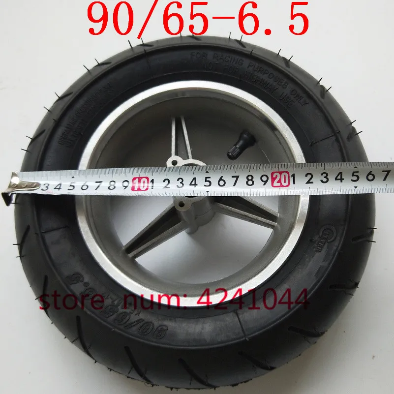 90/65-6.5 inch Pocket Bike Front rims Wheels Tyres Mini Racing bike tubeless vacuum tire for 47cc/49cc 2 stroke small motorcyle