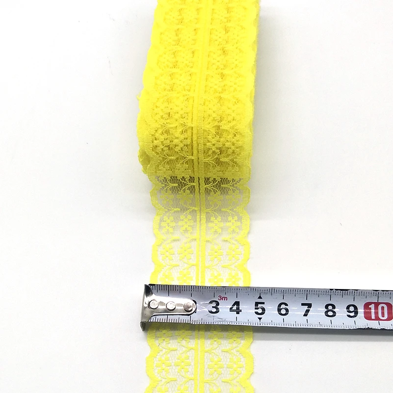 Beatiful 10 Yards High Quality White Lace Ribbon Tape 45MM Lace Trim DIY Embroidered For Sewing Decoration African Lace Fabric