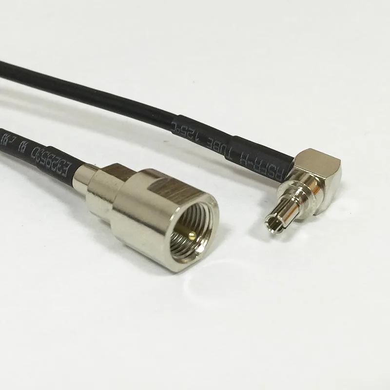 New FME Male Switch CRC9 Right Angle Pigtail Cable Adapter RG174  Wholesale 20CM 8"