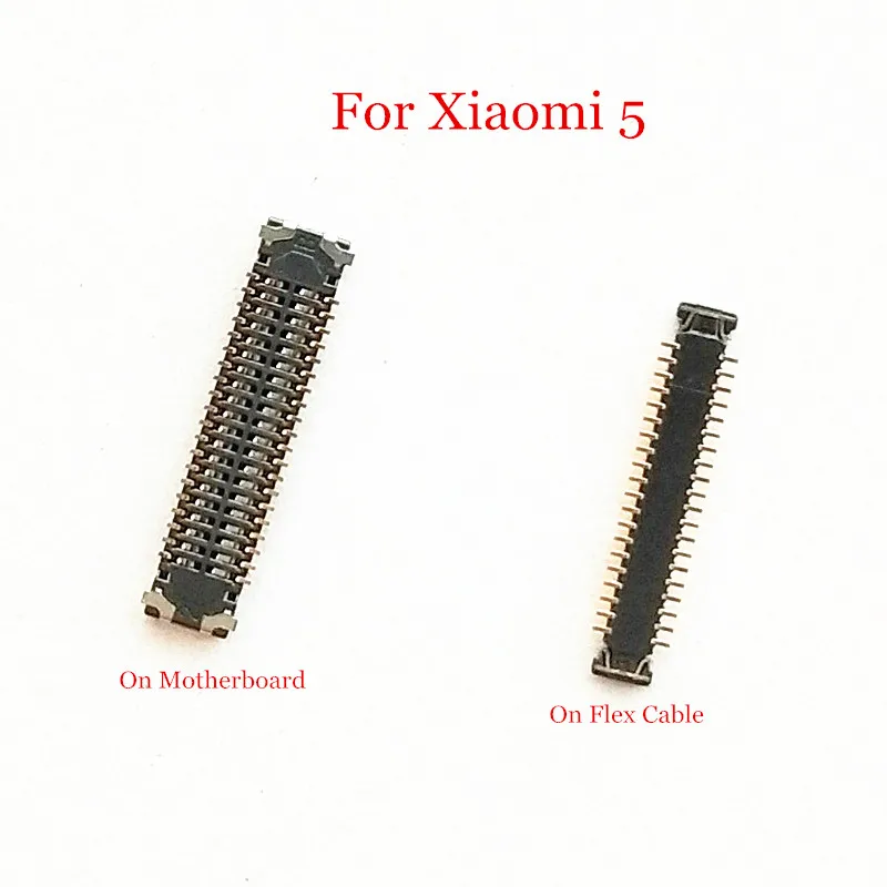 20PCS/Lot FPC Connector Plug LCD Display Screen On Flex Cable & Motherboard Mainboard For Xiaomi 5 Mi5 Mi 5