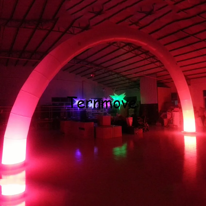 

inflatable LED arch airgate decorative color change blow up lighting start archway with motor toys Valentine's Day decoration