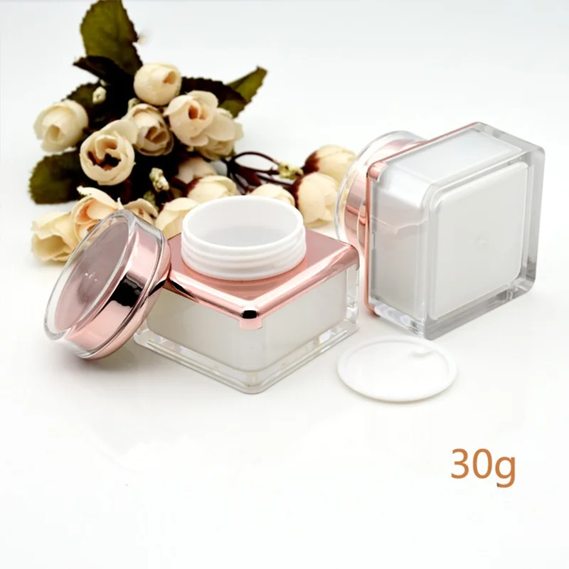 

Wholesale Acrylic Bottle Cream Jar Nail Art Mask Cream Refillable Empty Cosmetic Makeup Container Bottle 5/15/30G