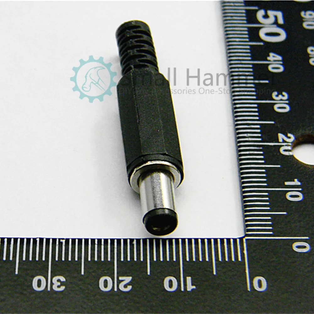 10pcs Large and small power plug DC plug 3.5/5.5mm power plug wire type