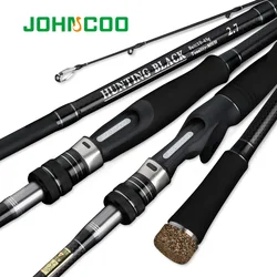 JOHNCOO Carbon Fishing Rod 2.7m 3.0m MH H Power 10-45g Baitcasting Rod Sea Bass Inshore Fishing Rod 3 Sections Spinning Rod