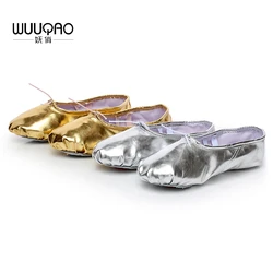 Zapatos de punta de Ballet para niños y adultos, zapatillas de baile profesionales de Ballet para mujer, zapatos de danza del vientre de suela suave, zapatos de baile de Ballet de PU