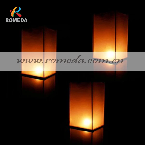 (5pcs/lot) Free Shipping !!! Wooden Floating Lanterns,Floating Lanterns For Outdoor Party