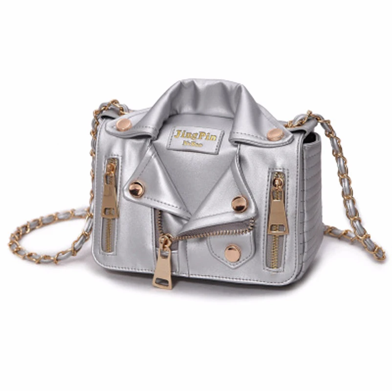 European Hot Brand Designer Motorcycle Bags Women Clothing Shoulder Jacket Bags Messenger Bag Women PU Leather Handbags 120