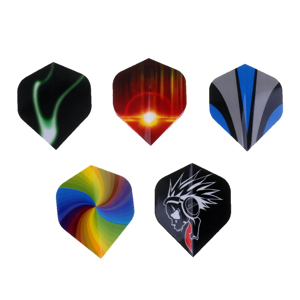 60 Pieces Professional PET Dart Flights Cool Multiple Styles Colorful Darts Flight Accessories