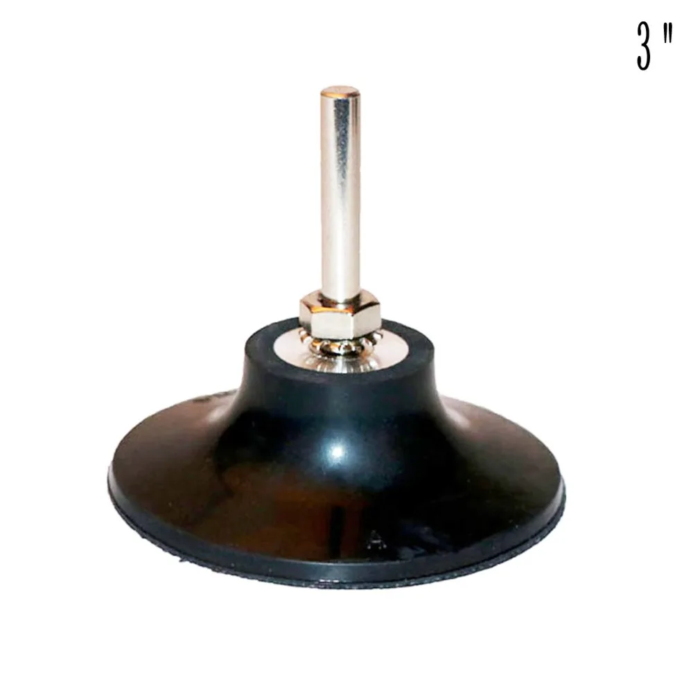 Rollo de bloqueo de disco de lijado de cambio rápido, almohadilla de respaldo de 1/4 ", vástago de 6mm, agujero de tornillo M6, 2"/3 "1"