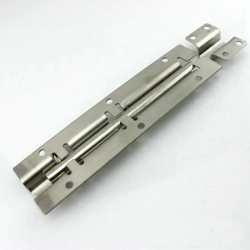 Thicken 5PC/Lot 8Inch=200MM(40MM Width, 9.5MM Rod Dia) AISI304 Stainless Steel Door Bolt Security Latch Plug Pin