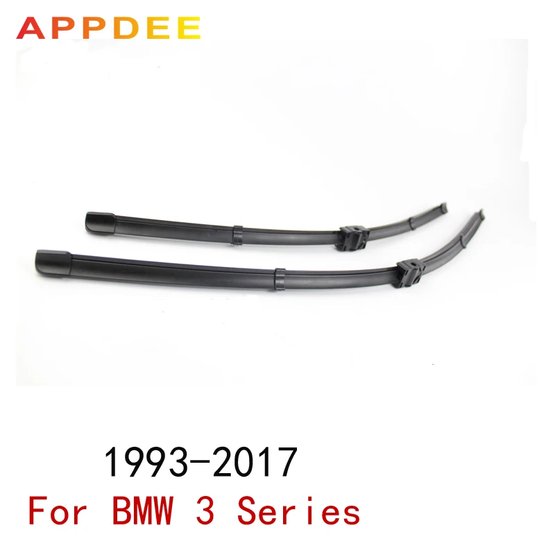 APPDEE Front  Wiper Blades For BMW 3 Series E36 E46 E90 E91 E92 E93 F30 F31 F34 1993-2017 Car Windscreen Rubber