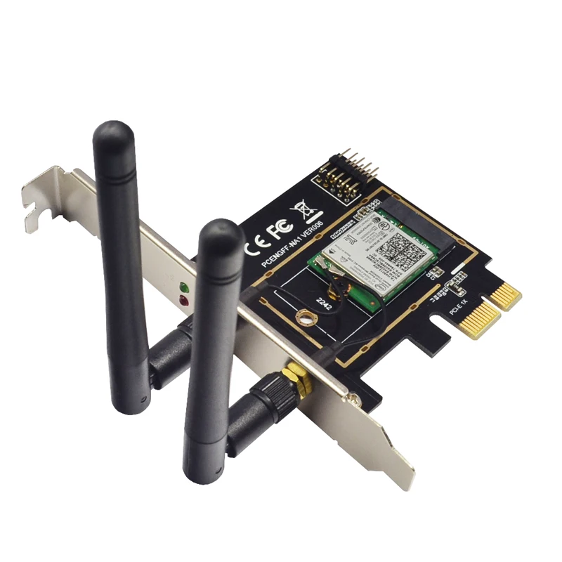 

M.2 NGFF Key A A+E to Mini PCI-E Adapter Wireless WiFi Bluetooth Network Card Converter PCI-Express 1X M2 NGFF Support 2230 2242