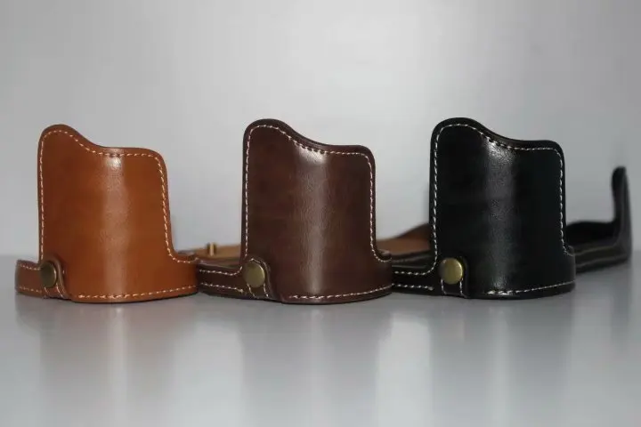 New PU Leather Camera Protect Half Case Cover Grip holder for Canon 5D3 5D Mark III 5DS 5DR 5D4 5D Mark 4