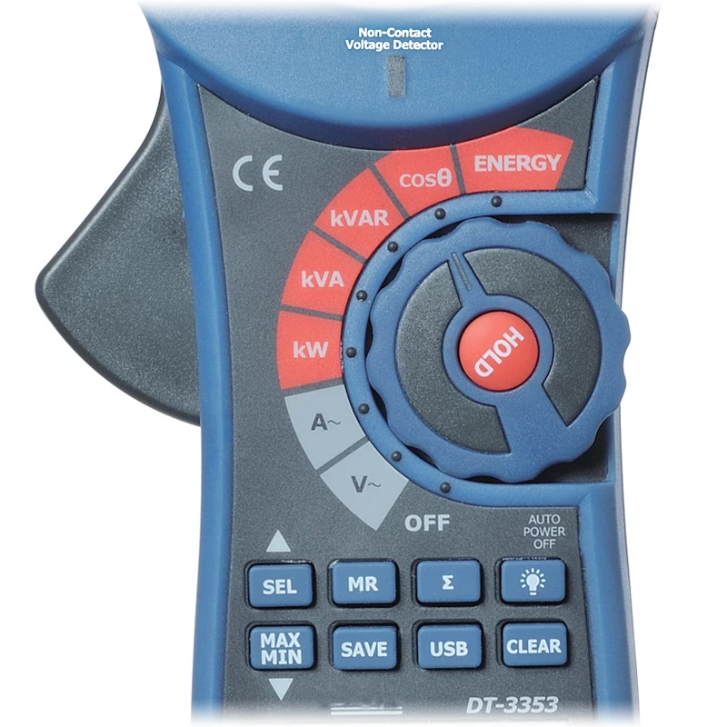 DT-3353 Digital Clamp Meter Power test Digital Clip-on Table With the USB interface