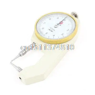 Metallic Dial Thickness Gauge Gage Measurement Tool 0 to 10mm