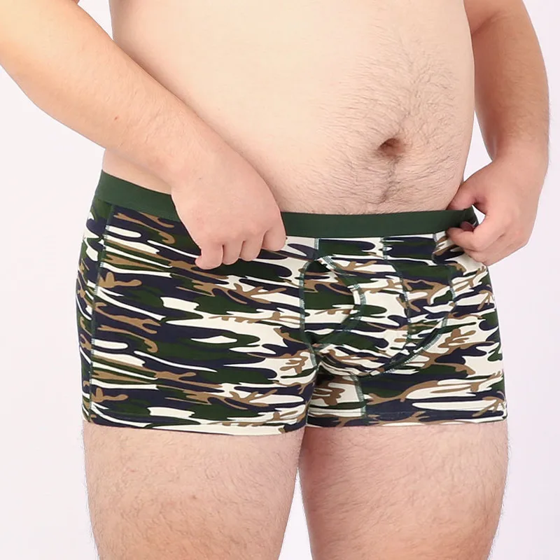

6 PCS/LOT Male Plus Size Cotton Underwear Men's Camouflage Boxers Camo Underpants Shorts 4 Colors M L XL XXL 3XL 4XL 5XL 6XL
