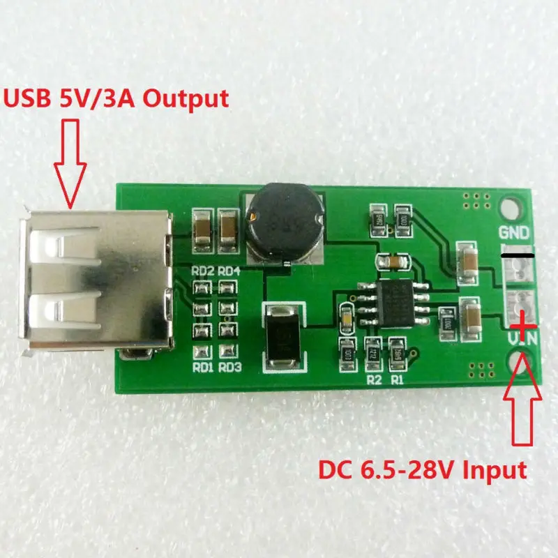 3A DC преобразователи 9V 12V 15V 18V 24V To 5V Step-Down понижающий стабилизатор напряжения Module DD2805UA