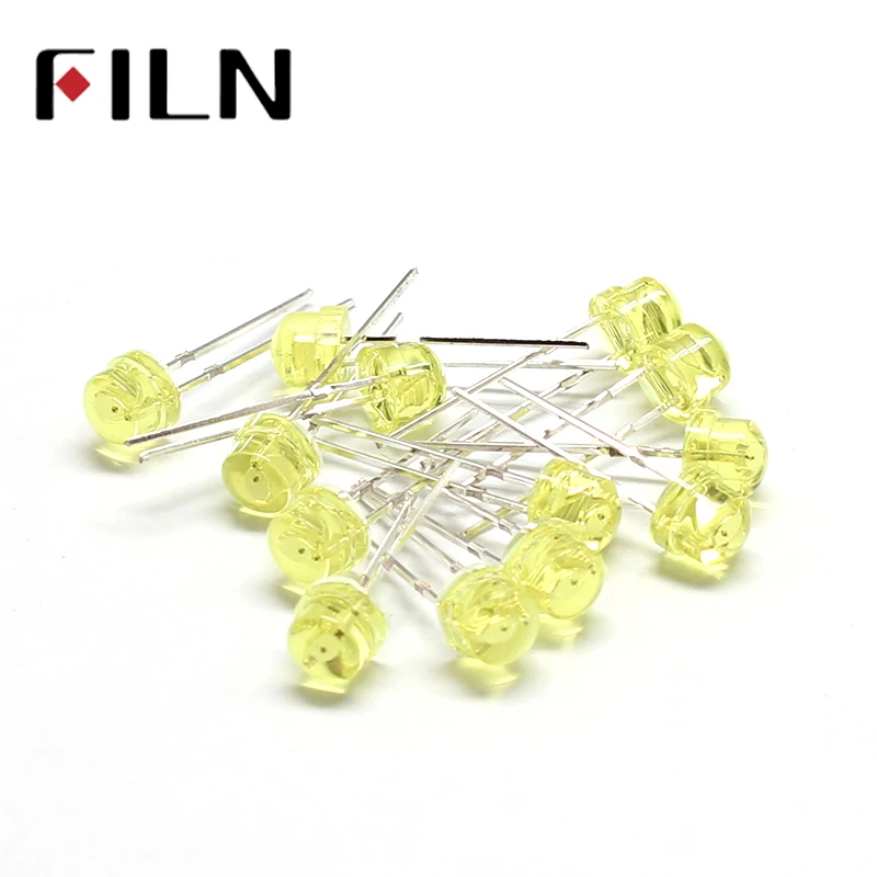 100pcs/lot 5mm diffused yellow bidirectional LED Diode Dip Round Ultra Bright LED Light with 2 pin