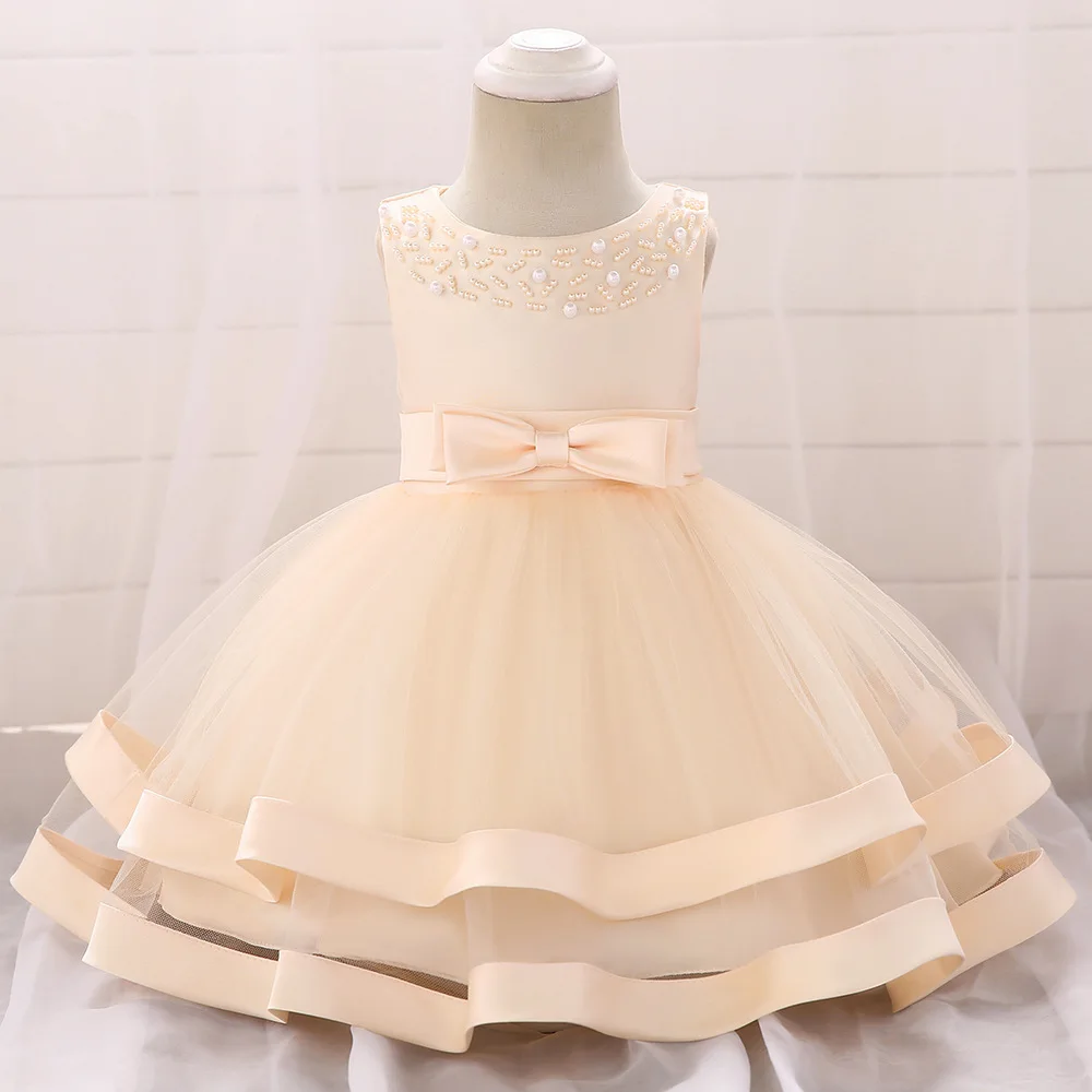 Newborn Baby Girl 1 Year Birthday Dress Elegant Girl Baby Baptism Infant Princess Dress Ball Gown Party Dresses For Girls 0-18M